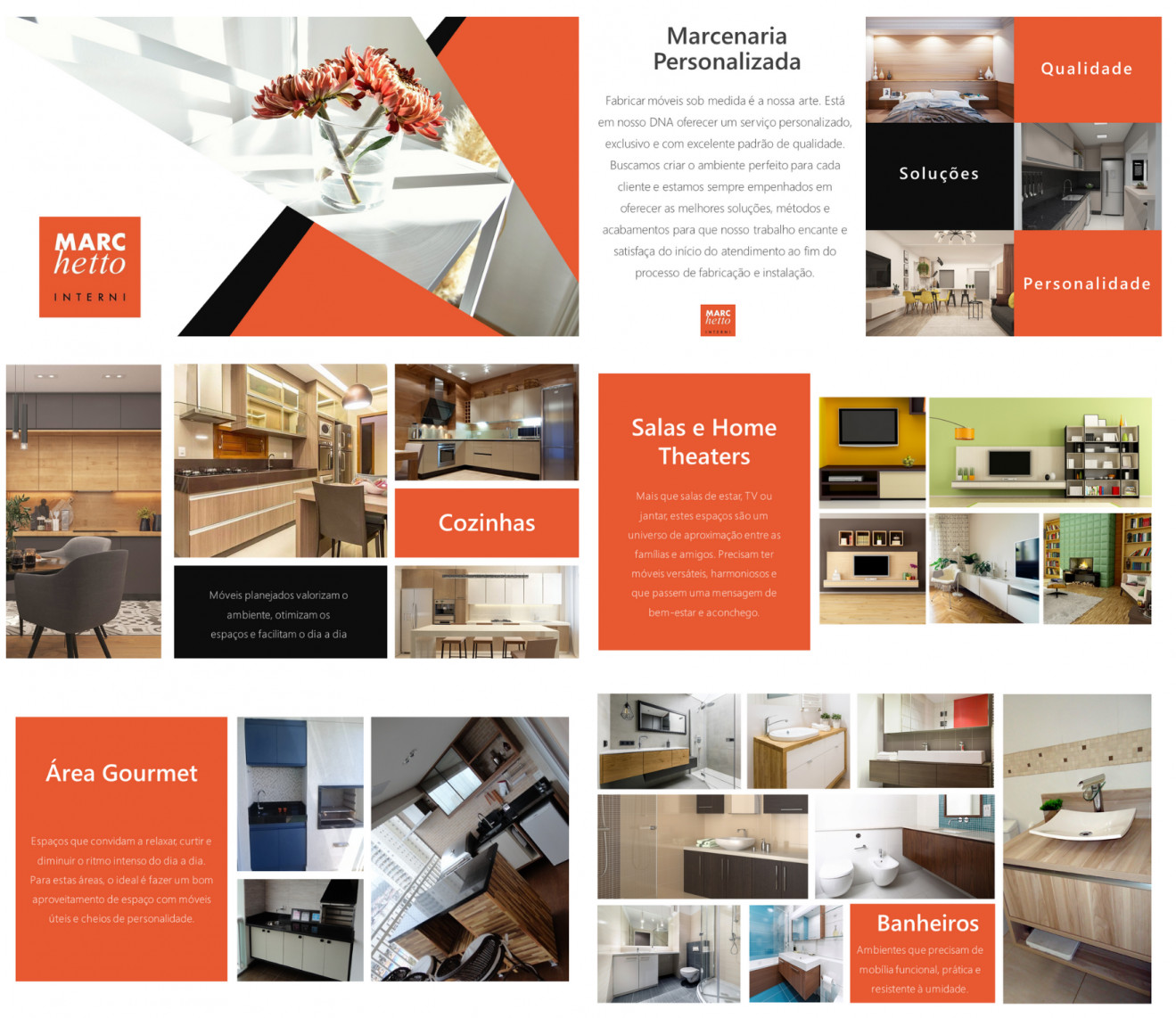 Apresentações, projetos editoriais, conteúdo, edição